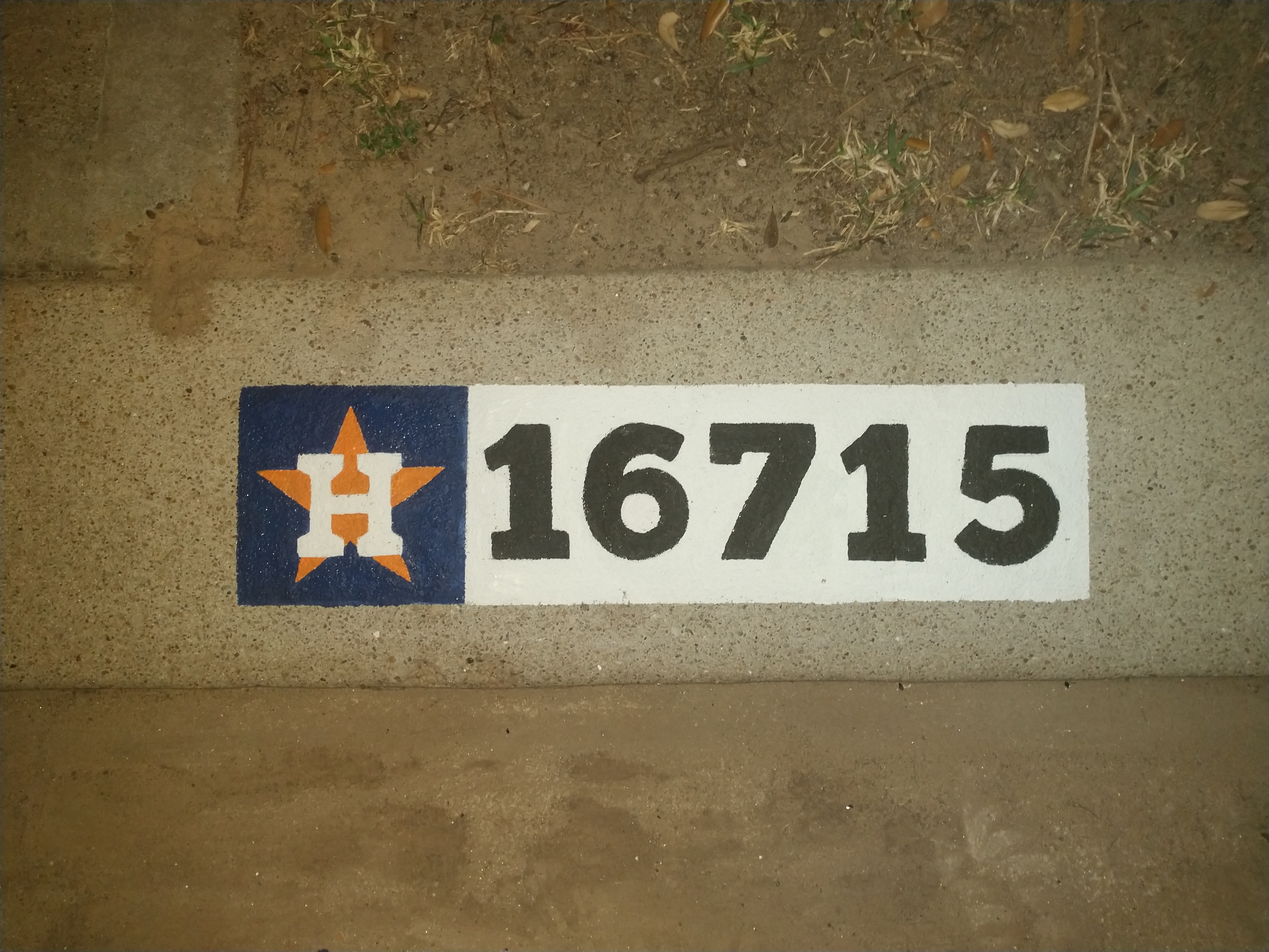 Custom MLB Team Curb Design